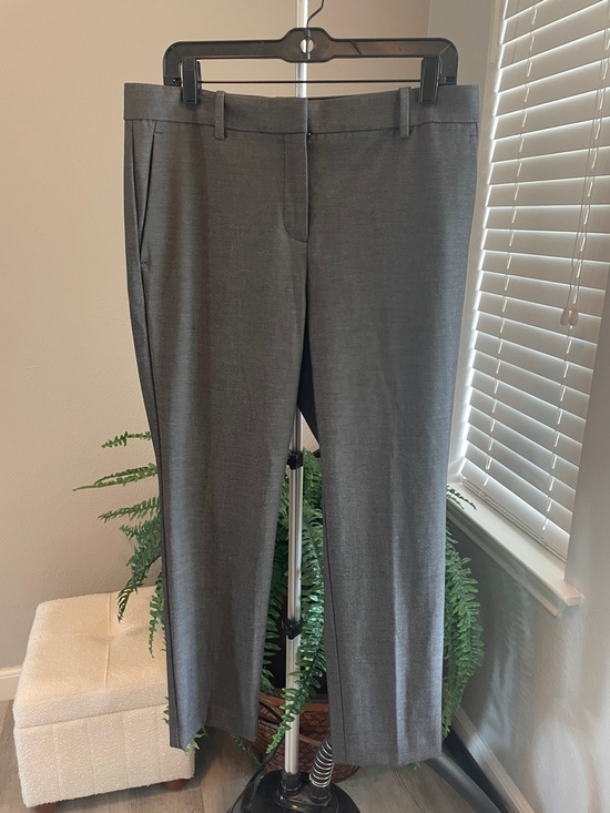 Ann Taylor Pants - Ann Taylor Gray Straight-Leg Dress Pants